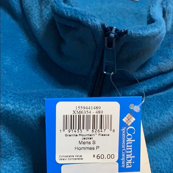 LAST ONE!  NWT Deep teal fleece Columbia jacket - Picture 3 of 7